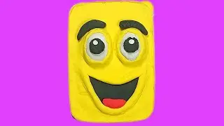 Making a happy smiley face with clay /clay art video 