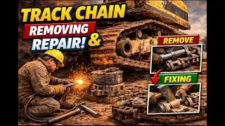 Restoration Remove Track Chain Pin Machines using full techniques #automobile #srk #shorts #short