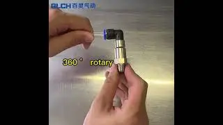 360 degree Rotation quick connector for pneumatic automation system