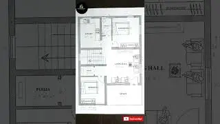 26x36 Small House Plan II Cost - 10 Lakhs II Naksha II 2BHK II 936 Sqft House Plan #shorts