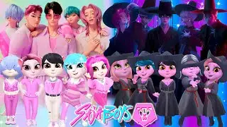 😈🎵 My Talking Angela 2 | K-POP DEMON HUNTERS VS  Saja Boys | New Cosplay | Makeover 🔥✨