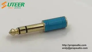 ADA54 6.35mm TRS plug to 3 5mm TRS jack headphone adapter video