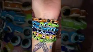Large evil eye bracelets 🪬 #shorts #viral #explore #bracelets #beadedbracelet #beadedjewelry