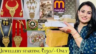 Best Meesho Jewellery Haul, 1 Gram Gold Traditional Jewellery, Ring, Mangalsutra, Clutcher,Necklace