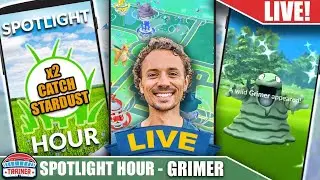 MY NEW LIVE RECORD! *2X SHINIES in FIRST 5 MINUTES* - Shiny Grimer Spotlight Hour | Pok&eacute;mon GO