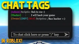 How to Make CHAT TAGS in ROBLOX Studio! (2024)