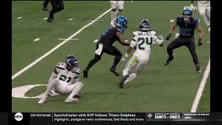 Montgomery is tackle-breaking machine on 40-yard pickup