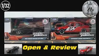 JADA Diecast 1/32 Scale Nissan Skyline GT-R R32 & Mitsubishi Lancer Evolution IX Open & Review