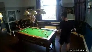 Jordan Everson v Andrew Leighton Delegates Cup Chorley pool league.  1-5