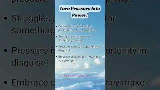Turn Pressure into Power! #mindset #motivation #shorts