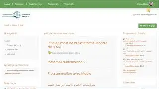01 - Accéder à la Liste des Cours sur Moodle