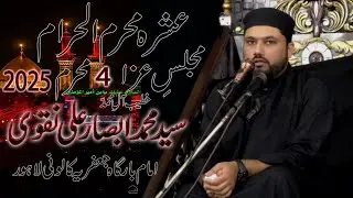 Moulana Syed Muhammad Absar Ali Naqvi | 4 Muharram 2025 | Imambargah Jaffria colony Zikar e Hussain