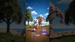 chased by onions monsters #cat #europe #ukcat #francecat #europeanmeme #animalshorts #KoshakaAI