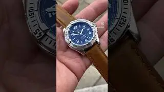 Breitling A77350 Vintage Blue Dial Colt Ocean Mens 1998 Watch + Steel Bracelet #breitling
