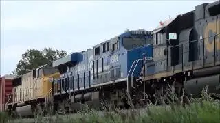 Chasing Norfolk Southern 8098 Conrail Heritage Unit on Q377