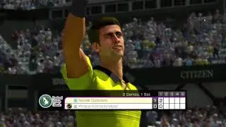 Virtua Tennis Novak Djokovic (Arcade Mode) Gameplay Virtua Tennis4 Tennis Game