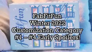 FabFitFun Winter 2022 Customization Category #1 &ndash; #4 Early Spoilers!