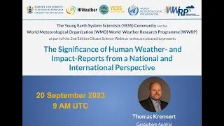 HIWeather webinar - The Significance of Human Weather -and Impact-Reports