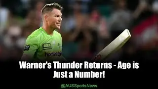 David Warner Signs On for Another Season with Sydney Thunder!