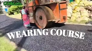 Construction of Wearing Course #pavement #road #roadconstruction #civilengineeringstudy&construction