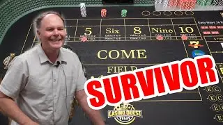 🔥SURVIVING🔥 30 Roll Craps Challenge - WIN BIG or BUST #491