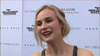 Women from Inglorius Basterds with Brad Blanks - Melanie Laurent & Diane Kruger