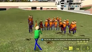 Baldi's Basics VS Bully GMOD