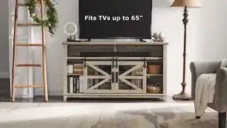 Bridgevine Home 85 inch Modern Farmhouse TV Stand - entertainment center best price