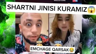 SARDORDAN YANGI SHART KURAMIZ😱||EMCHAK QARSAK😂                  #tiktok #tiktokbattle