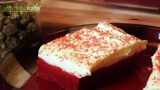 Cannabis Valentine's Red Velvet Cookie Bars with Marijuana Cream Cheese Icing: Infused Eats #2