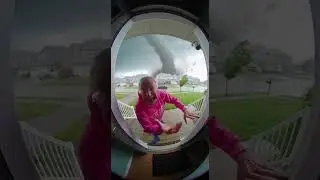 Ring Doorbell Catches Woman Begging for Help&mdash;Seconds Before a Tornado Strikes!&rdquo;#sora2 #soraai
