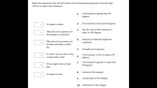 [Math] Match the expression from the left column with the corresponding expression from the
