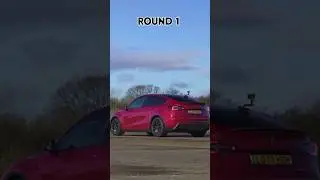 530hp Model Y Perf. vs 565hp Fisker #dragrace #fisker #tesla  #youtubeshorts #shorts credit -Carwow