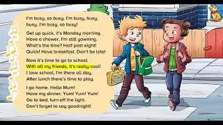 2) 3RD GRADE - UNIT 1  SONG   I'M BUSY   VOCABULARY