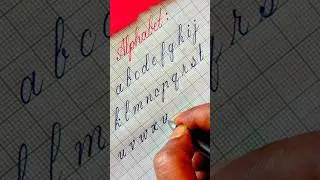 how to write cursive handwriting #cursive #handwriting #alphabet #writing