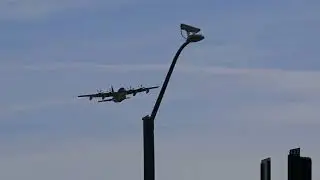 Marine Corps C‑130J Launches from Plant 42 (Runway 25)