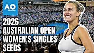 2026 Australian Open Women&rsquo;s Singles Seeds | WTA Tennis Grand Slam