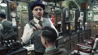 💈 ASMR BARBER - Side Part and Beard - 20's aristocrat