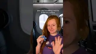 pov: you&rsquo;re sitting next to a kid on a plane #asmr #nostalgia