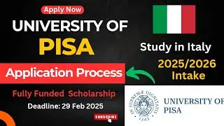 Study in Italy for FREE - University of Pisa Application Guide 2025 | Bachelor, Master