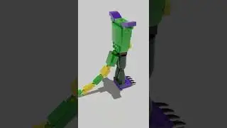 LEGO Montgomery Gator Building Timelapse #shorts