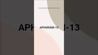 Aphorism- 13 Materialism @planethomeopathy