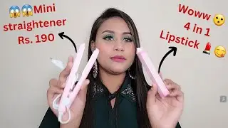 Mini hair straightener review 😱 || Mini hair straightener unboxing ??