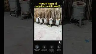 HONOR Magic V5cosiddetto AI Eraser!!. #HONORMagicV5 #Samsung #iPhone #Smartphone