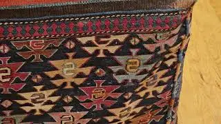 Shahsavan Soumak Mafrash Large Tribal Storage Saddlebag, The Persian Knot Gallery, SKU: 2333