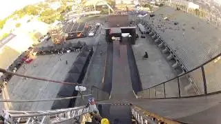 GoPro Megaramp 2012 practice with Mitchie Brusco, Jagger Eaton and Italo Pe&ntilde;arrubia