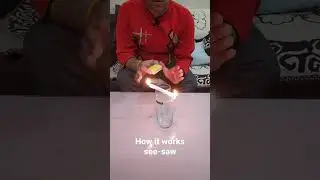 how it works see-saw by gravity #science #activity #upboard #shorts #fun #physics