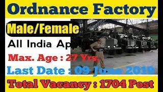 Indian Ordnance Factories Chargeman Online Form 2019
