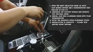 Step by Step How to remove Range Rover rotary gear knob selector - Short video