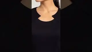 Black Dress Neck Design #ytshort #youtubeshorts #blackdressdesigns